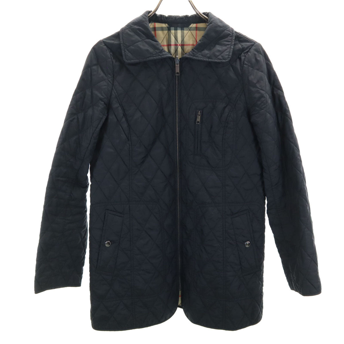 BURBERRY バーバリー キルティングコート 40 ブラック 三陽商会 レディース