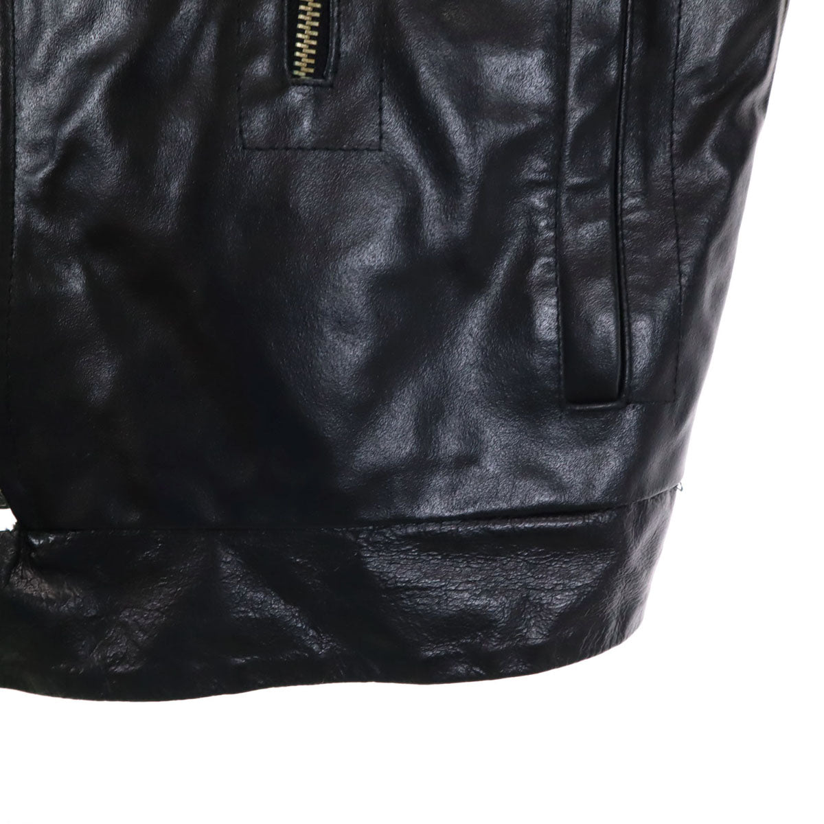 DEWIN イタリア製 レザージャケット ブラック メンズ