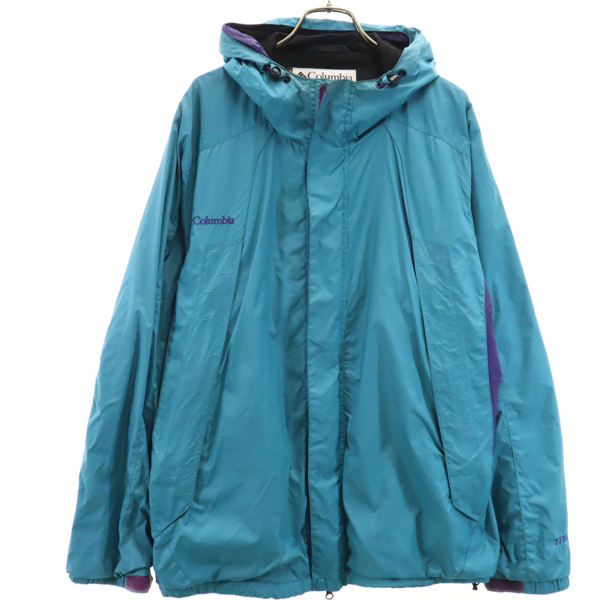 Columbia コロンビア ナイロンジャケット L ブルー系 裏メッシュ アウトドア メンズ