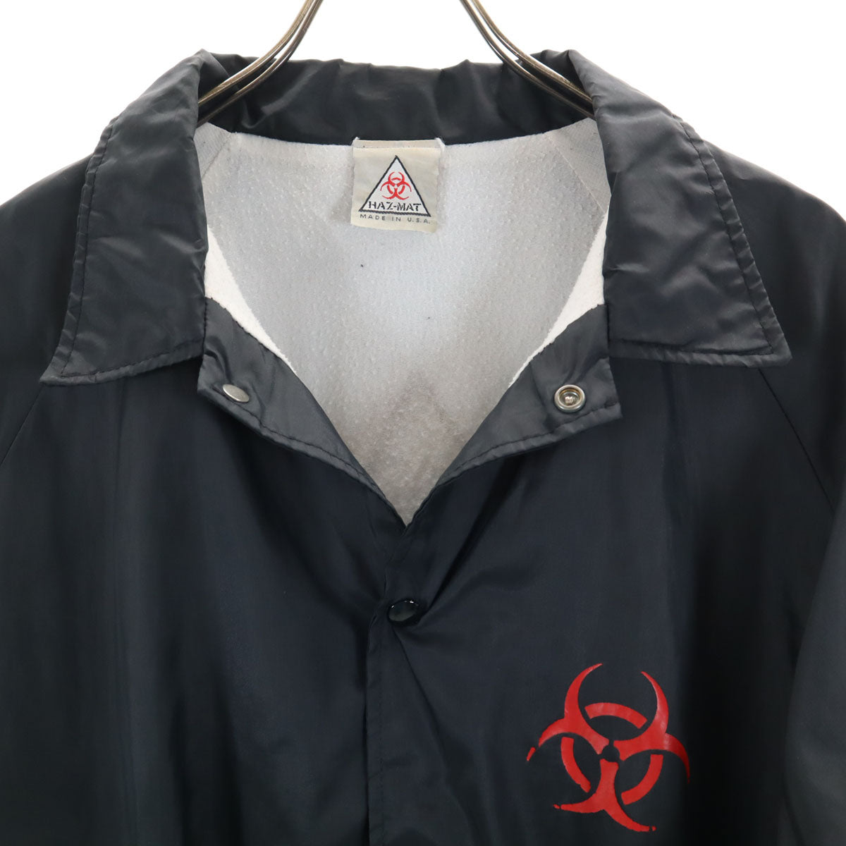 HAZ-MAT ハズマット USA製 コーチジャケット XL ブラック メンズ