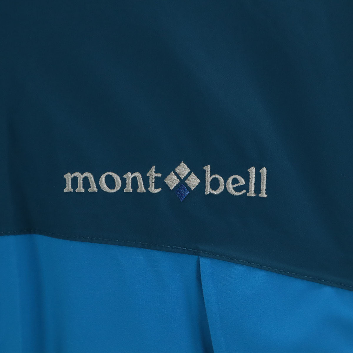 mont-bell モンベル ドロワット マウンテンジャケット L ブルー系 裏メッシュ アウトドア 収納袋付き メンズ