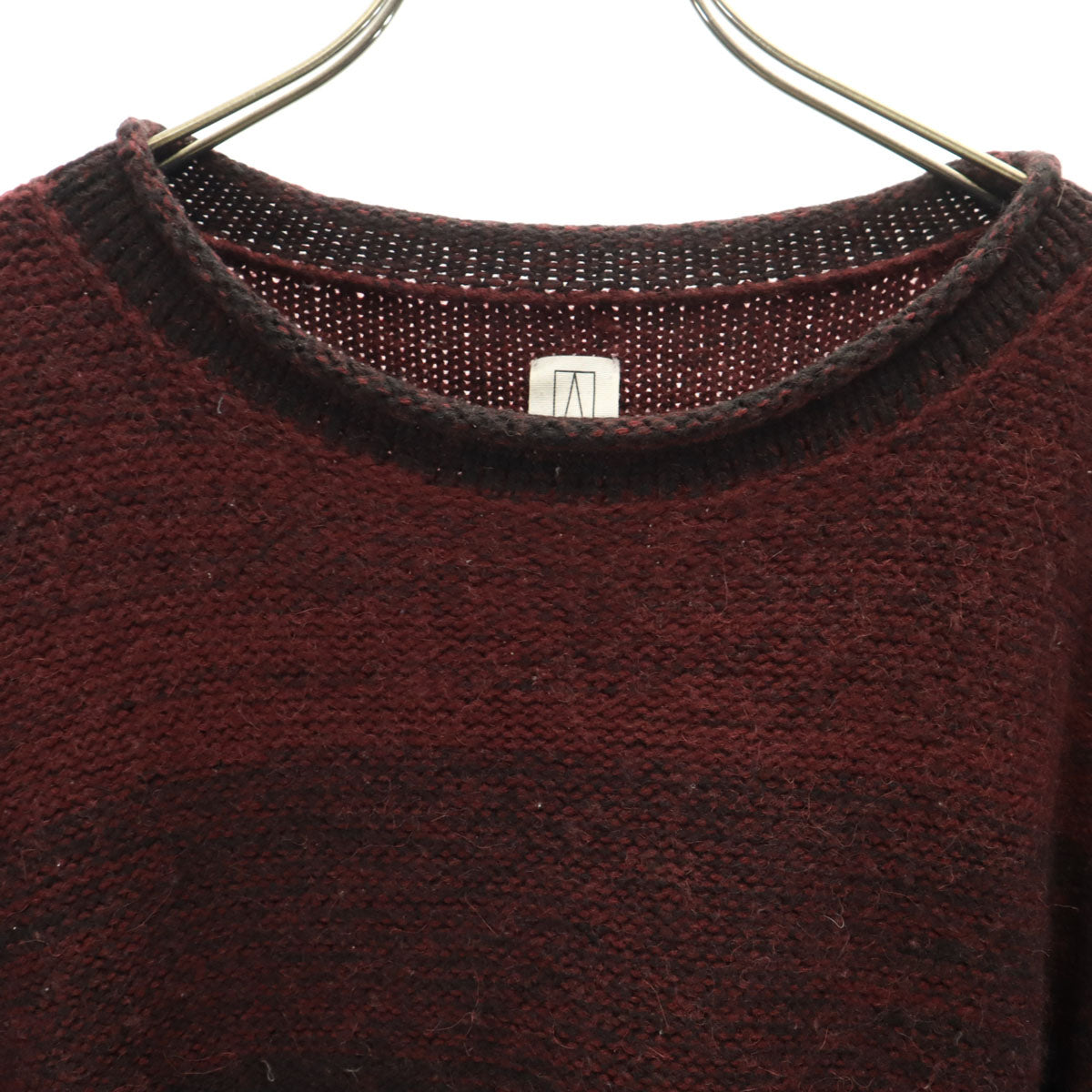 Wizzard ウィザード 日本製 ウールブレンド 長袖 ニット 1 バーガンディー セーター メンズ