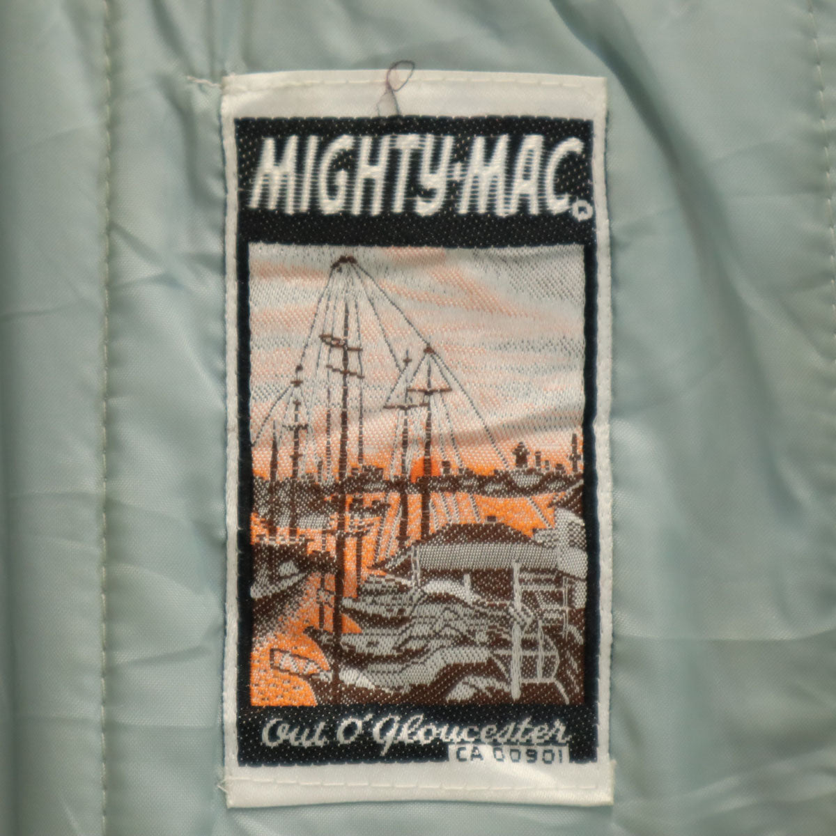 MIGHTY MAC マイティーマック 80s ヴィンテージ T字タロン ジップジャケット 36 ブルー系 メンズ