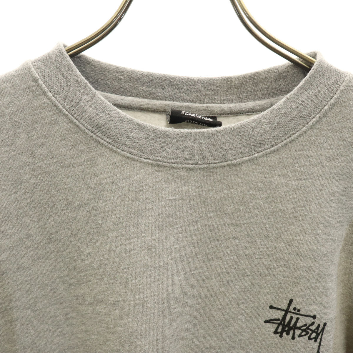 STUSSY ステューシー 長袖 スウェット S グレー トレーナー メンズ