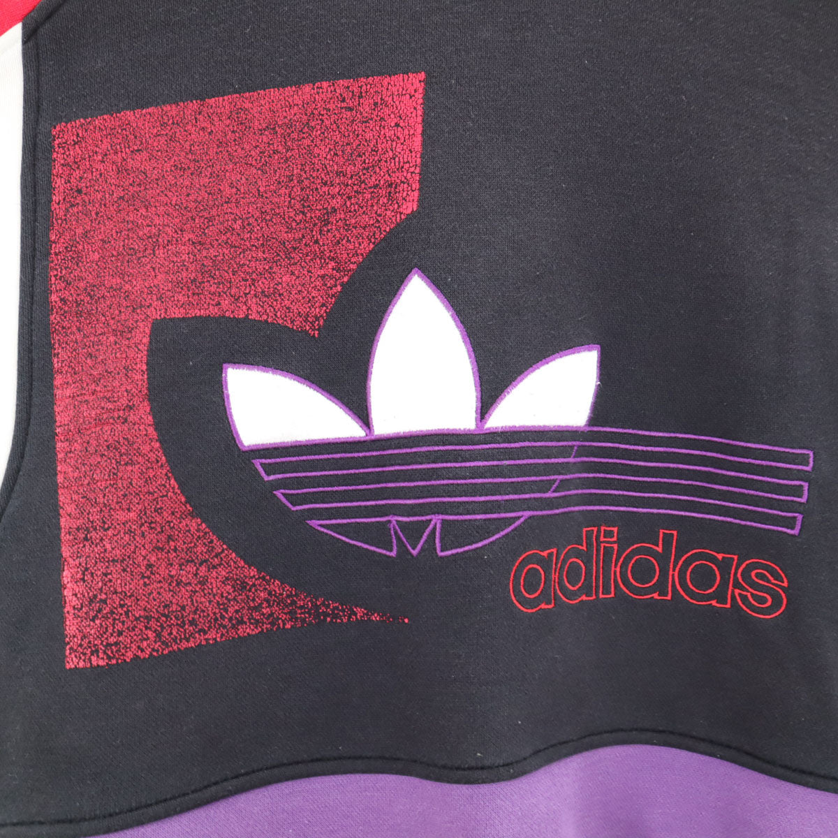 adidas アディダス 80s デサント製 トレフォイルロゴ ヴィンテージ 長袖 トレーナー M スウェット メンズ