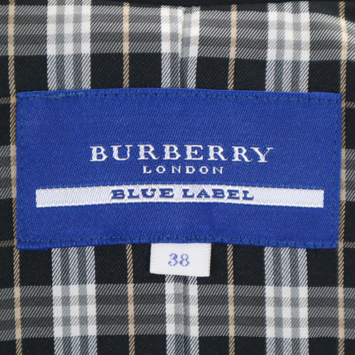 BURBERRY BLUE LABEL バーバリーブルーレーベル LONDON ジャケット 38 ブラック系 三陽商会 レディース