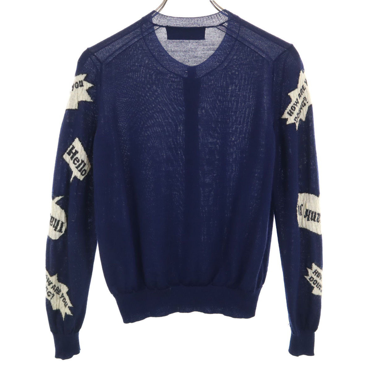 tricot COMME des GARCONS トリコットコムデギャルソン 2015年 日本製 長袖 カーディガン ネイビー系 ニット メンズ