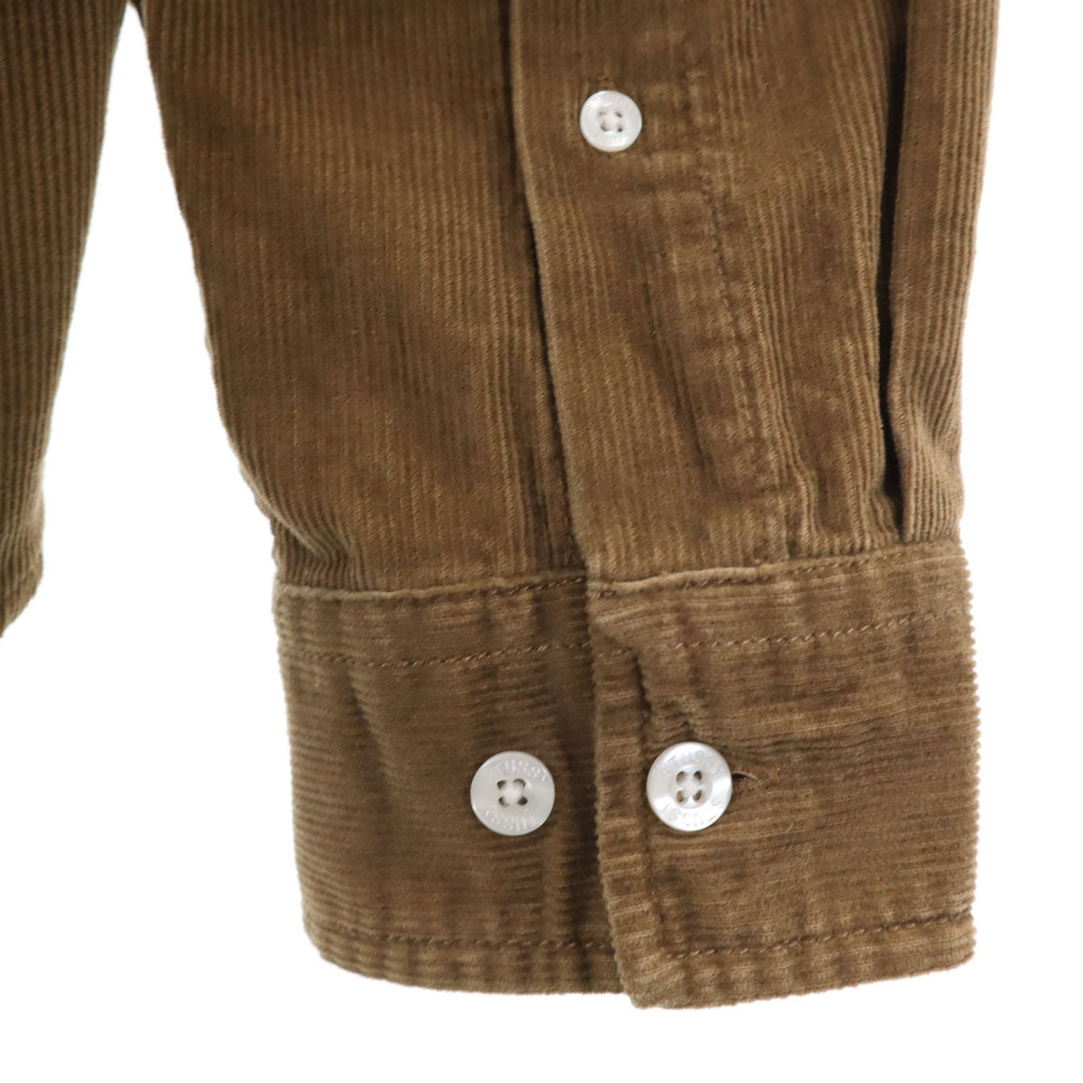 STUSSY ステューシー 長袖 コーデュロイシャツ L ベージュ系 メンズ