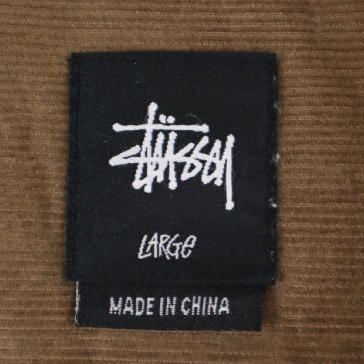 STUSSY ステューシー 長袖 コーデュロイシャツ L ベージュ系 メンズ