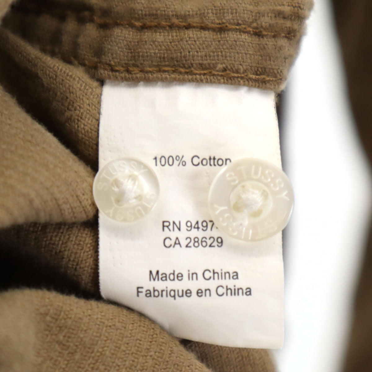 STUSSY ステューシー 長袖 コーデュロイシャツ L ベージュ系 メンズ