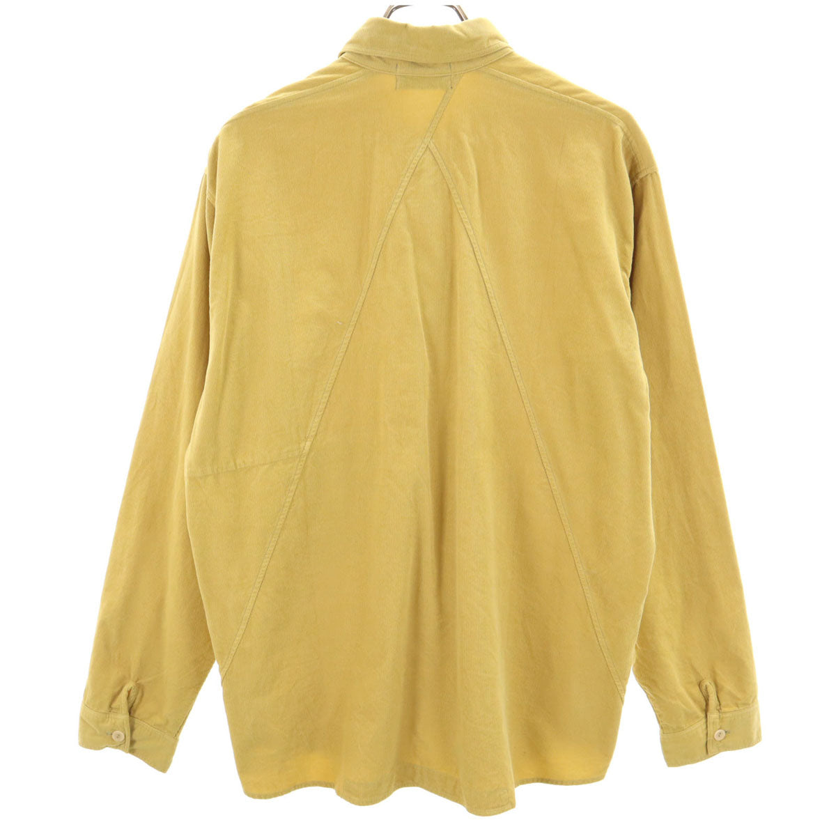 未使用 remilla レミーラ 日本製 長袖 コーデュロイ ボタンダウンシャツ L イエロー系 メンズ
