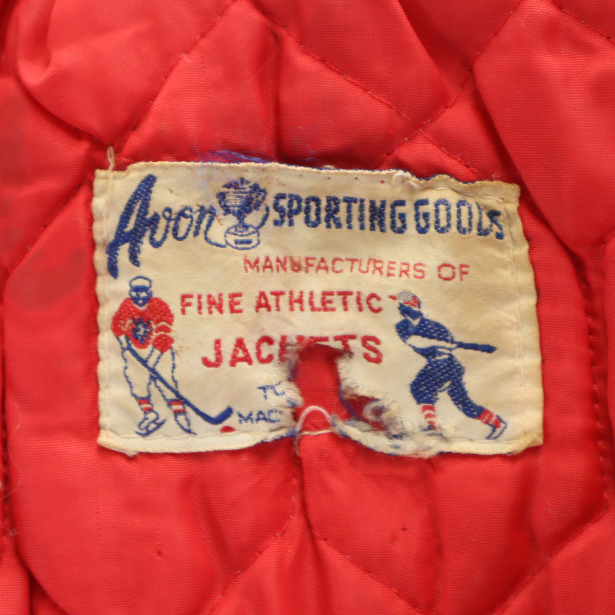 Avon 70s ヴィンテージ バーシティ ジャケット レッド系 レディース