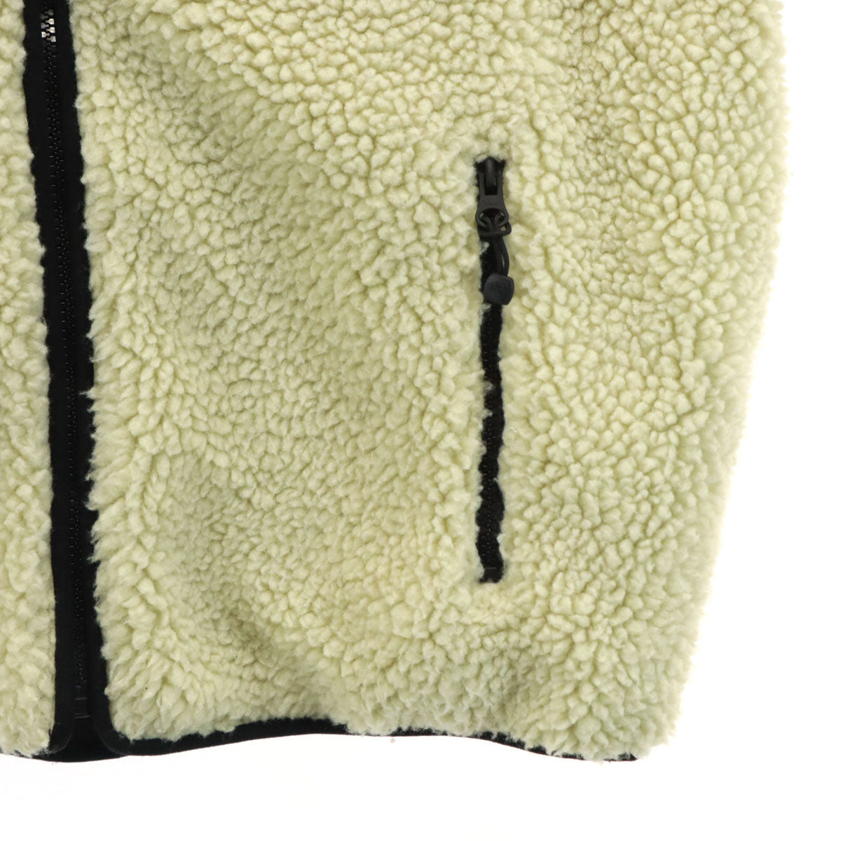 STUSSY ステューシー バック 8ボール ボアジャケット M クリーム リバーシブル メンズ