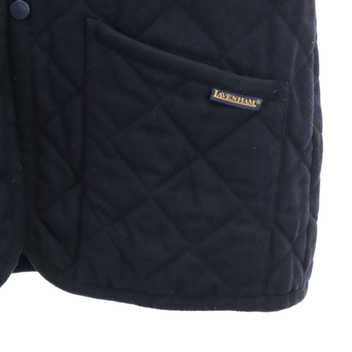 LAVENHAM ラベンハム キルティングジャケット XS ネイビー 中綿 メンズ