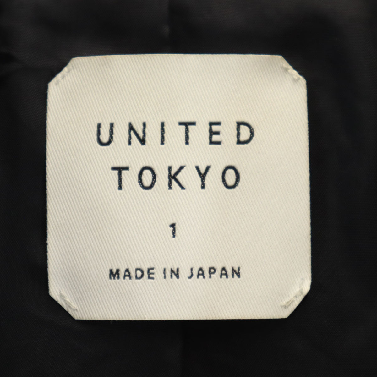 UNITED TOKYO ユナイテッドトウキョウ 羊革レザー ダブルライダースジャケット 1 ブラック メンズ