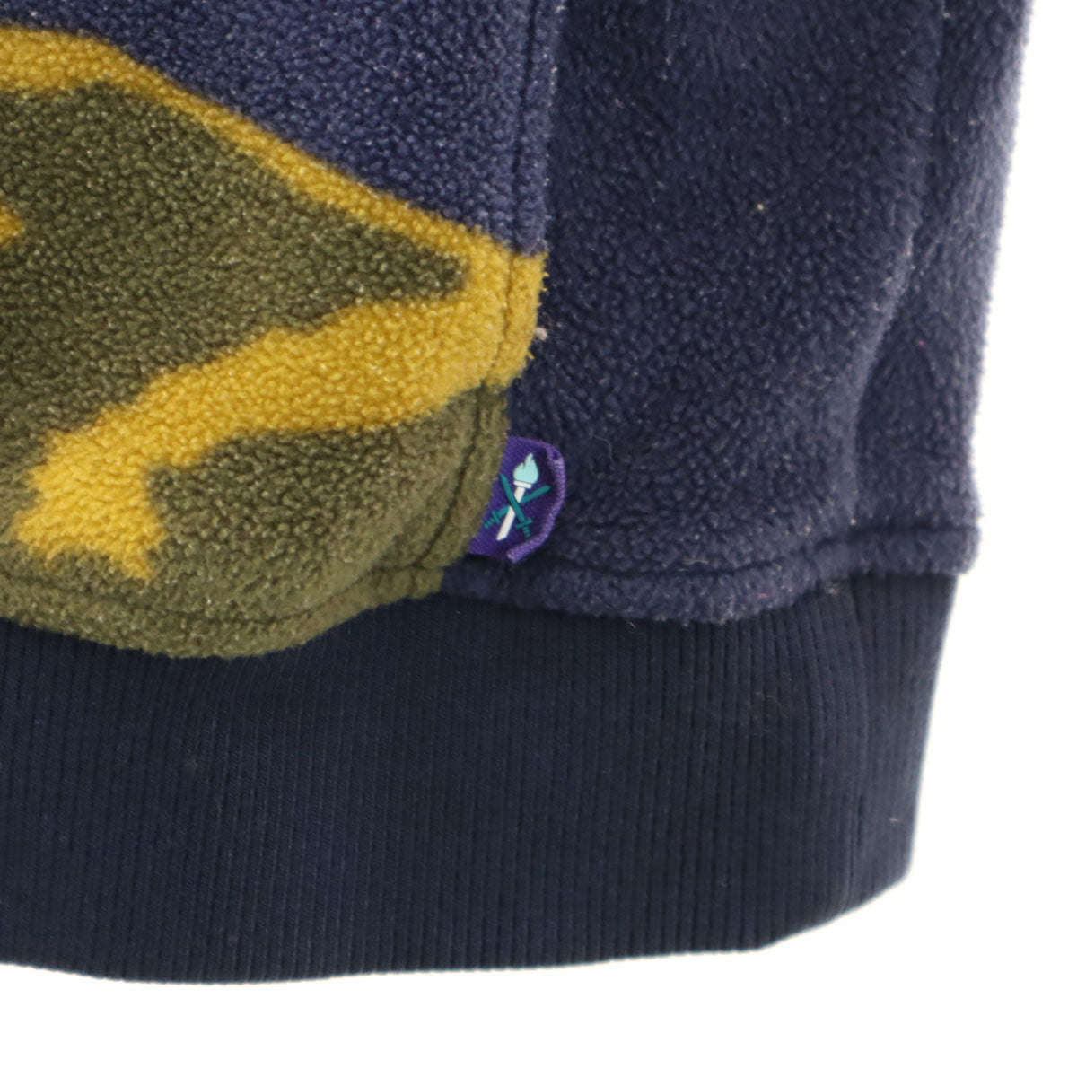 Columbia コロンビア オープニングセレモニー OPENING CEREMONY コラボ アニマル柄 長袖 フリース シャツ XS パープル アウトドア メンズ