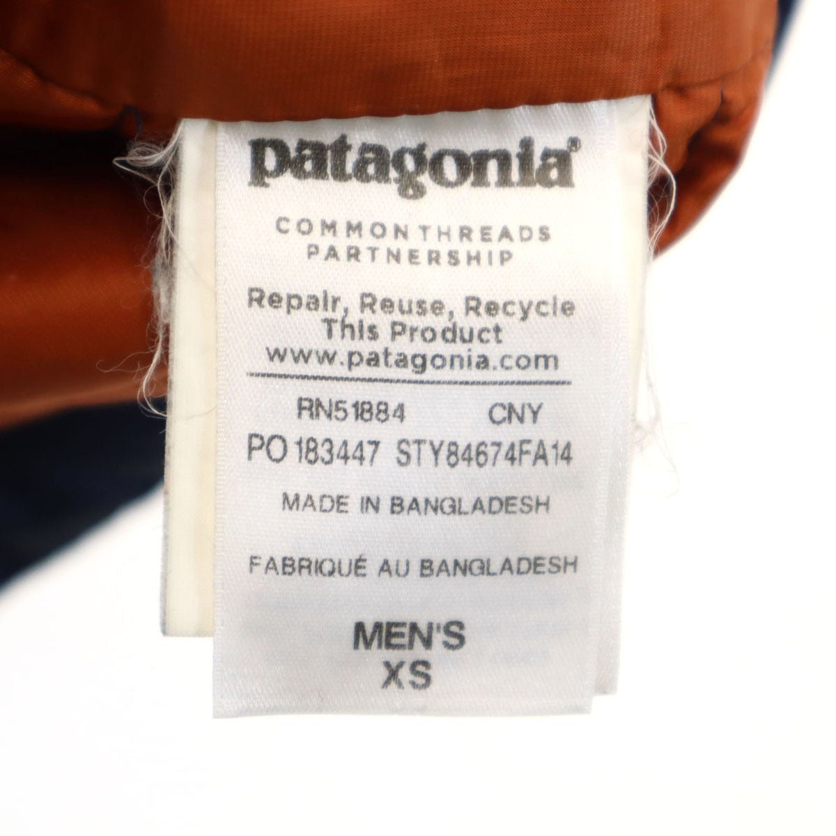 patagonia パタゴニア ダウンジャケット XS ネイビー アウトドア STY84674FA14 メンズ