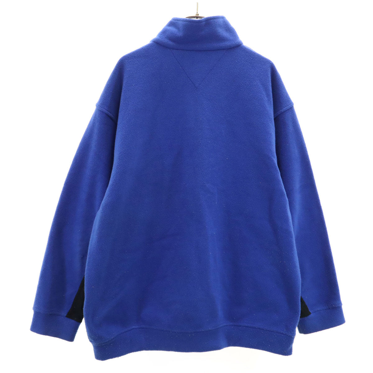 TOMMY HILFIGER トミーヒルフィガー 90s オールド フラッグタグ 長袖 ハーフジップ フリース ウェア M ブルー メンズ