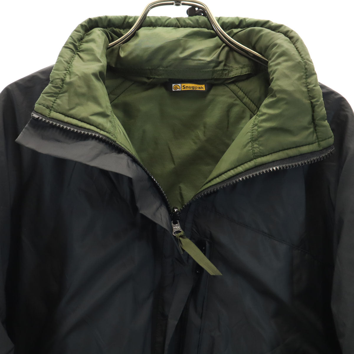 Snugpak スナグパック イギリス製 エアパック ジャケット カーキ リバーシブル 収納袋付き アウトドア メンズ