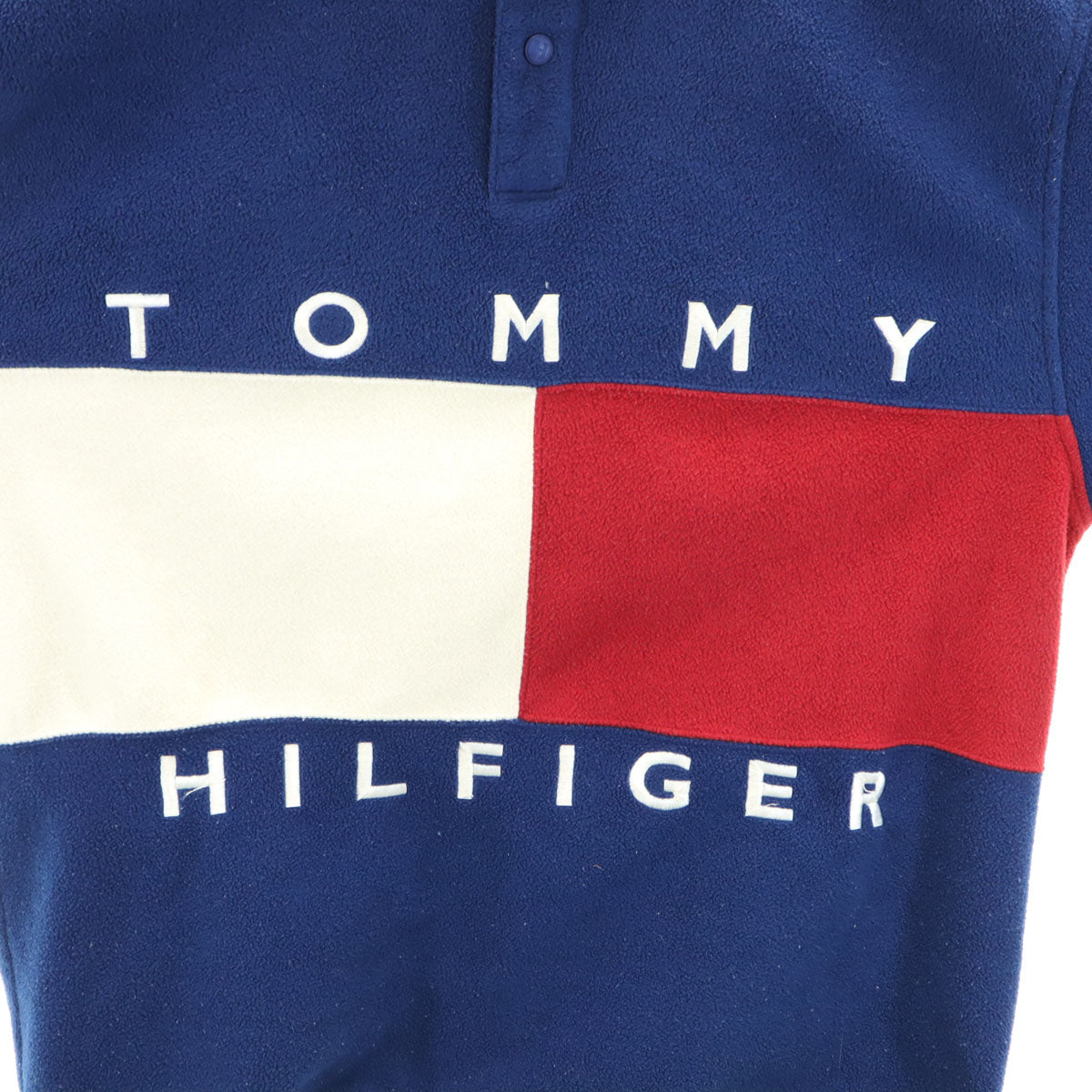 TOMMY HILFIGER トミーヒルフィガー 90s オールド フラッグタグ 長袖 フリース ウェア M ブルー メンズ