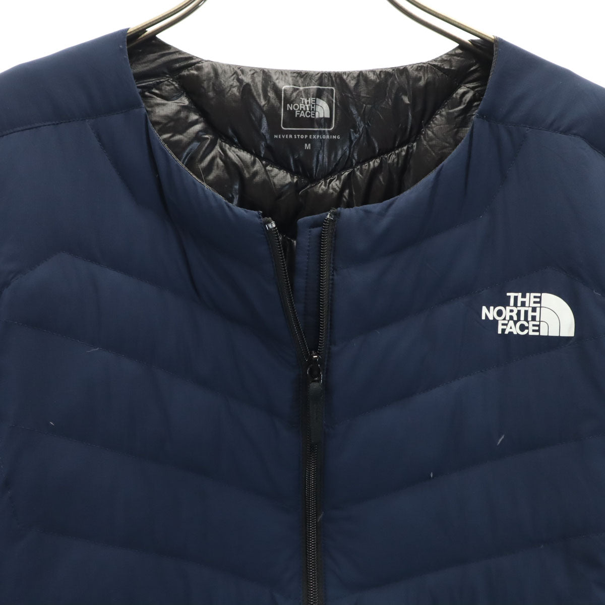 THE NORTH FACE ザノースフェイス ラウンドネック ダウンジャケット M ネイビー アウトドア NY31603 メンズ