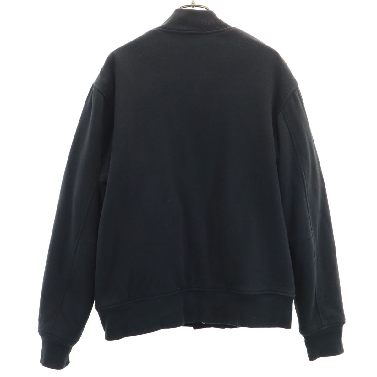 STUSSY ステューシー スウェット スタジャン S ブラック 中綿ジャケット メンズ