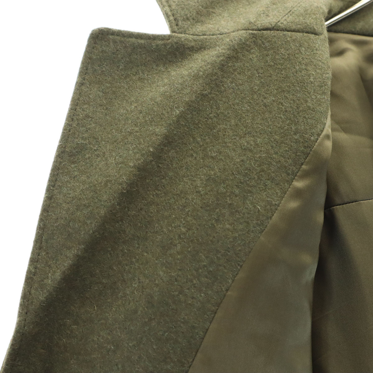 PRADA プラダ 19AW メルトン ミリタリージャケット 48 カーキ ACU1 メンズ