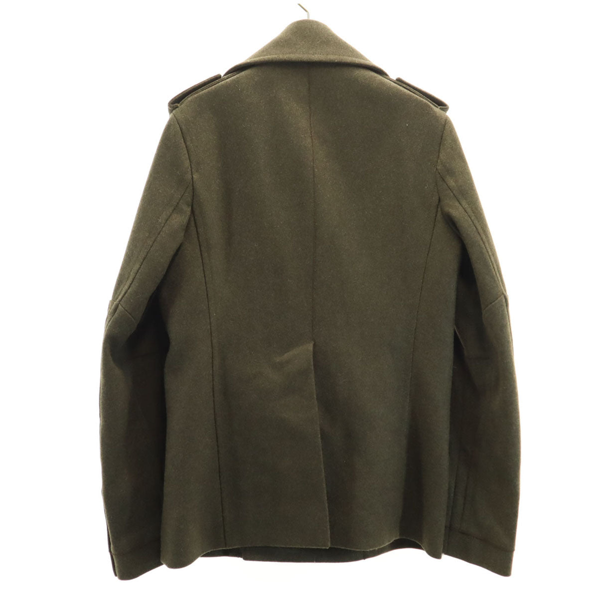 DSQUARED2 ディースクエアード イタリア製 メルトン ピーコート 44 カーキ Pコート メンズ