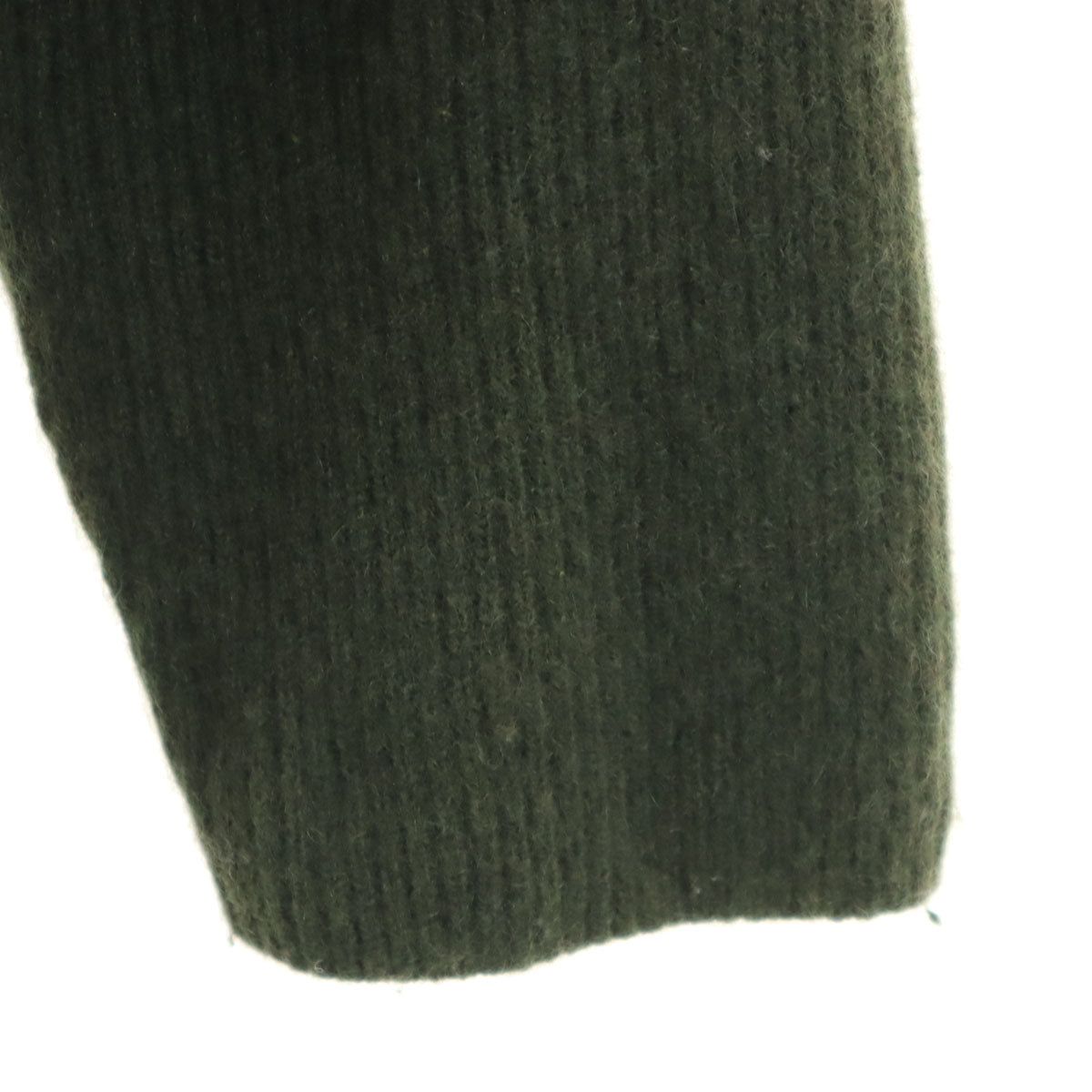 BATONER バトナー カシミヤブレンド 長袖 Vネック セーター 1 カーキ ニット レディース