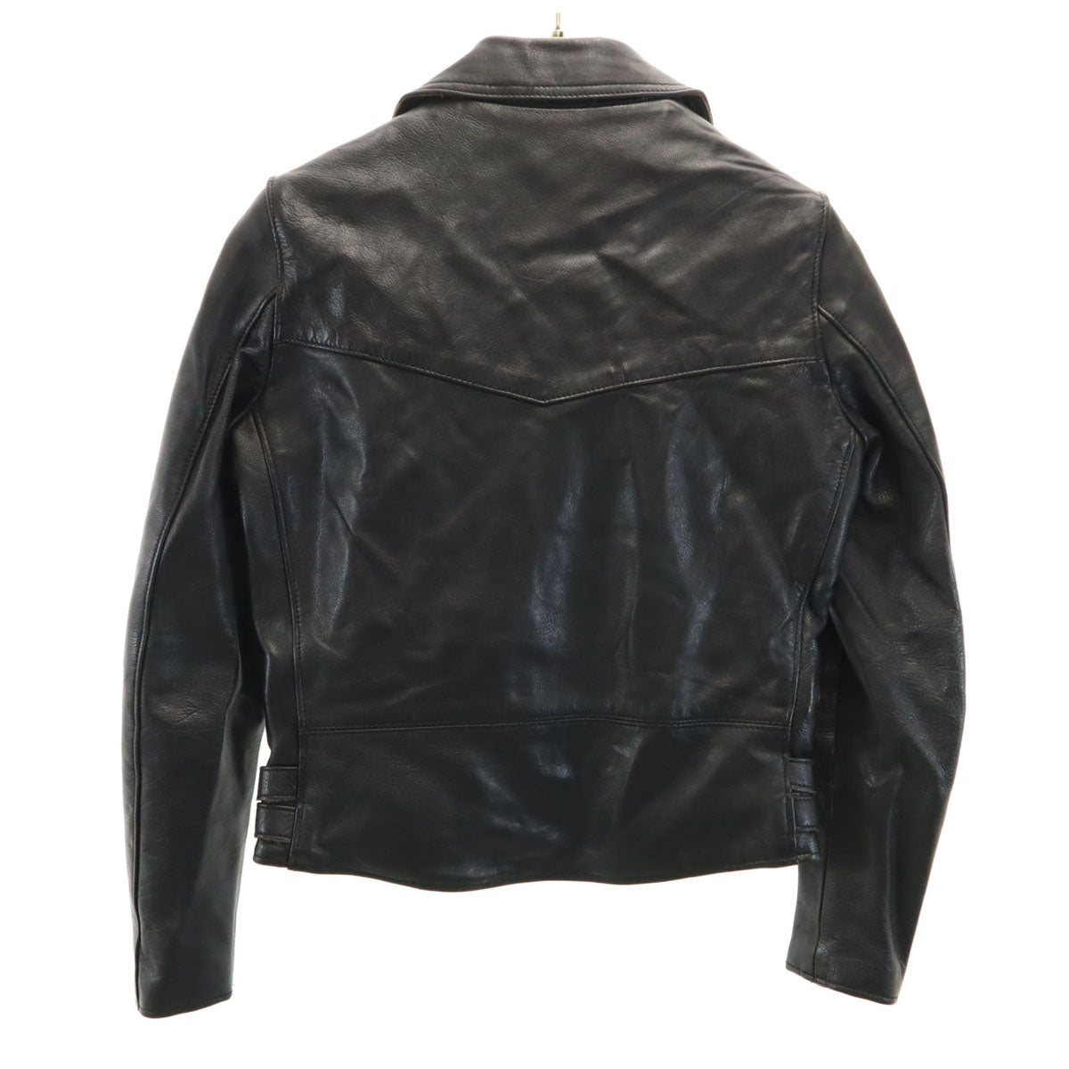 MAISON DE REEFUR メゾンドリーファー 牛革 レザー ダブルライダースジャケット 36 ブラック レディース