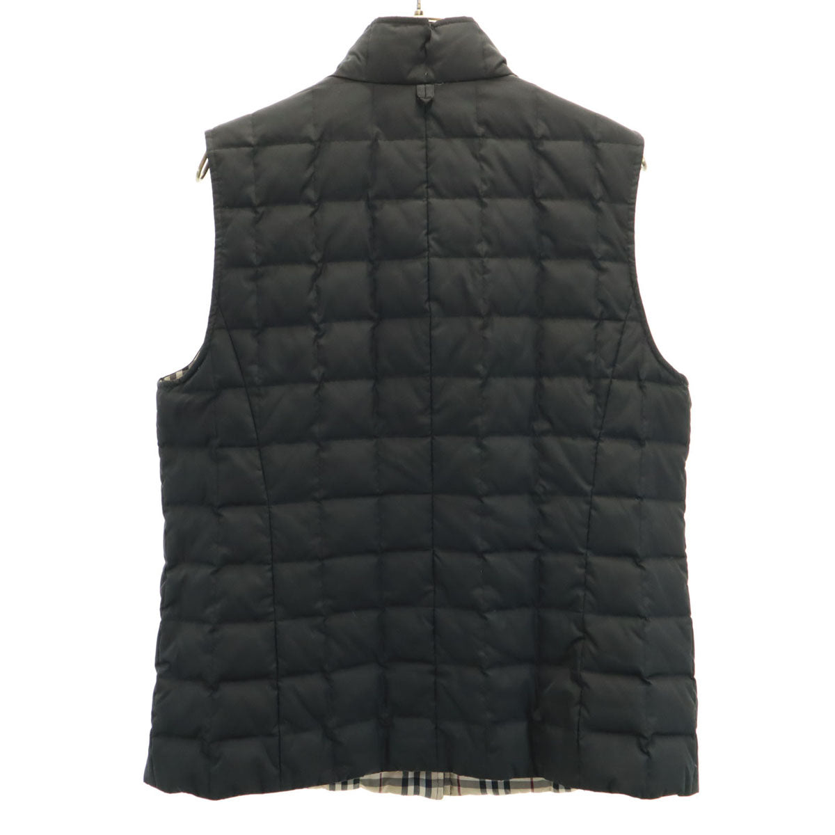 BURBERRY LONDON バーバリーロンドン ノバチェック柄 リバーシブル ダウンベスト 9 ベージュ系 三陽商会 レディース