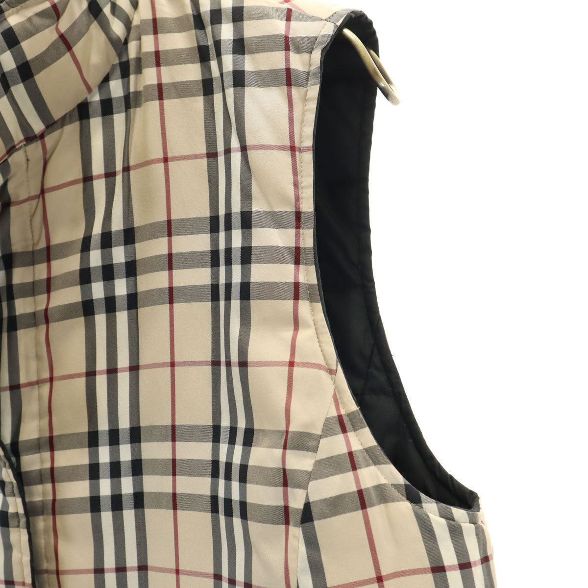 BURBERRY LONDON バーバリーロンドン ノバチェック柄 リバーシブル ダウンベスト 9 ベージュ系 三陽商会 レディース