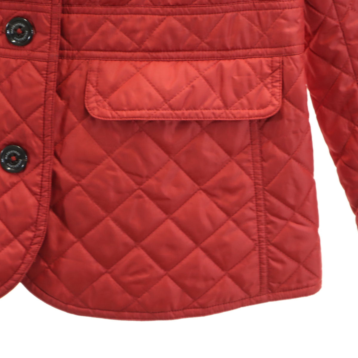 MACKINTOSH PHILOSOPHY マッキントッシュフィロソフィー キルティングジャケット 36 レッド系 中綿 三陽商会 レディース