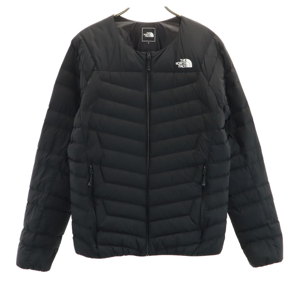 THE NORTH FACE ノースフェイス サンダーラウンドネック ダウンジャケット S ブラック アウトドア NY32013 メンズ