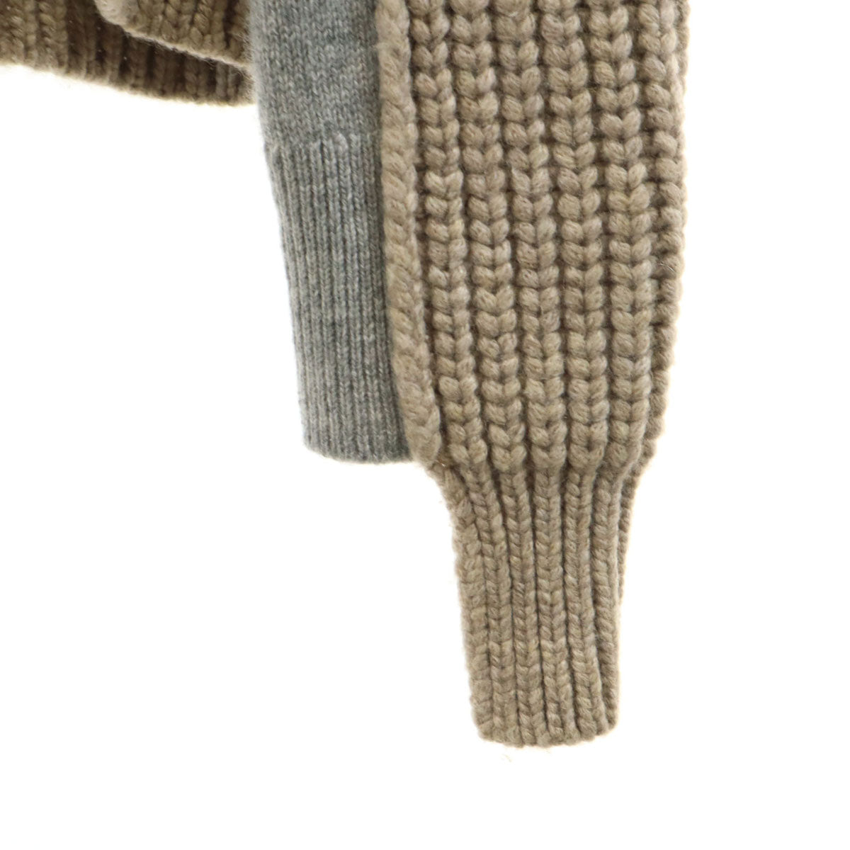 BURBERRY バーバリー イタリア製 カシミア100％ 長袖 セーター S ベージュ系 ニット メンズ