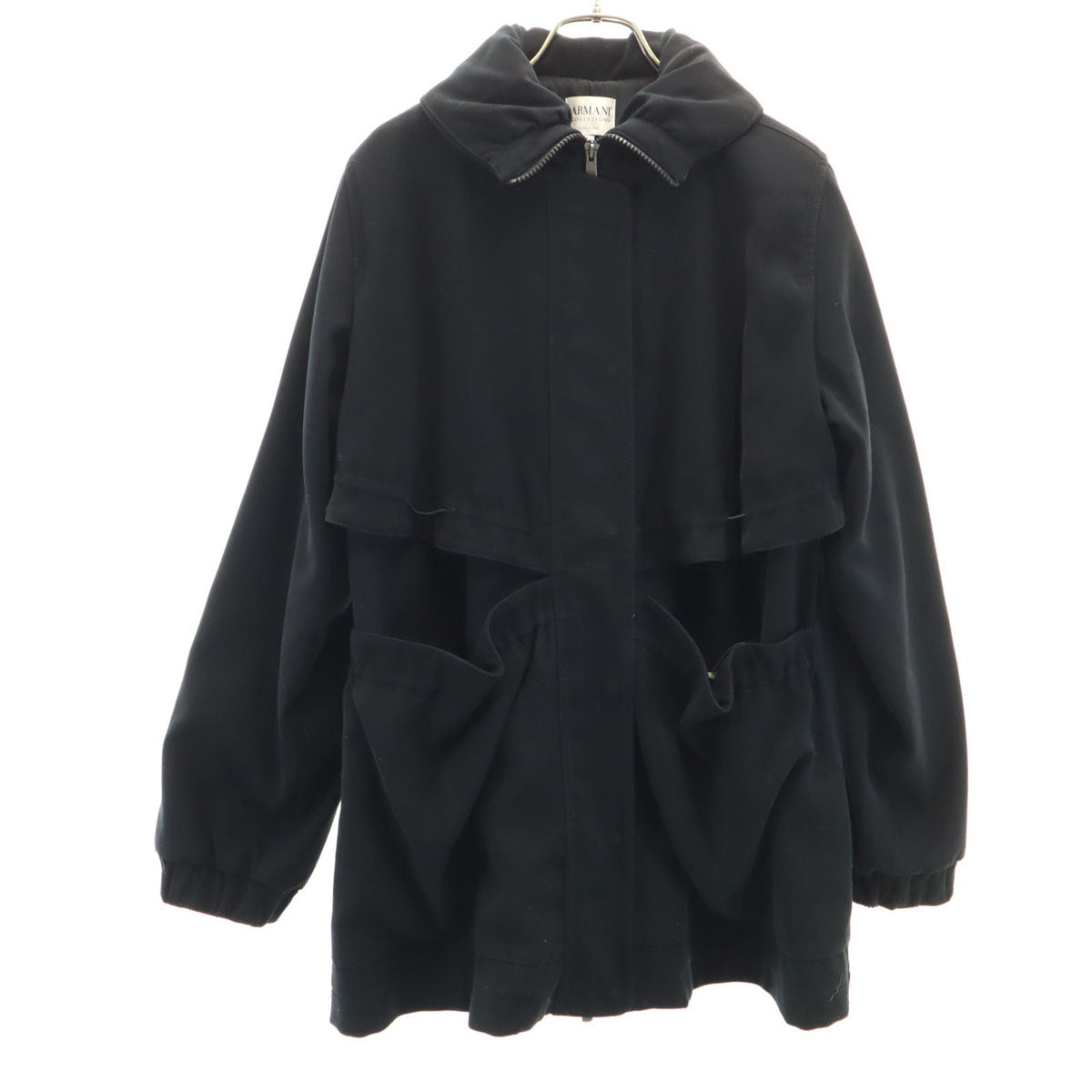ARMANI アルマーニ イタリア製 ジップジャケット 38 ブラック レディース