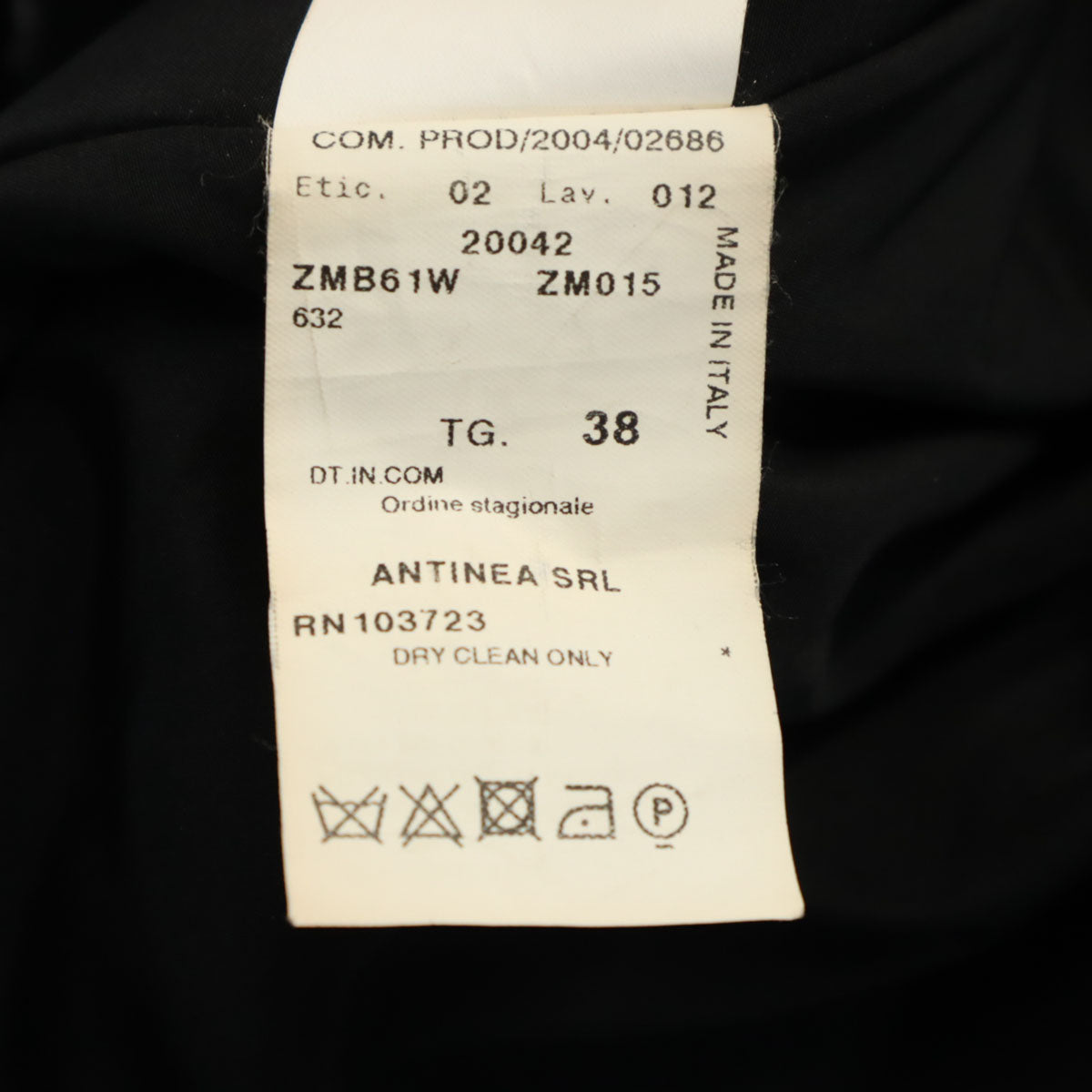 ARMANI アルマーニ イタリア製 ジップジャケット 38 ブラック レディース