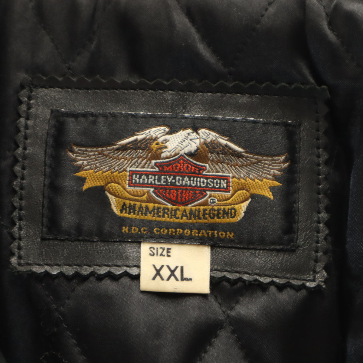 HARLEY DAVIDSON ハーレーダビッドソン 90s オールド レザー ダブルライダースジャケット XXL ブラック ビックサイズ メンズ