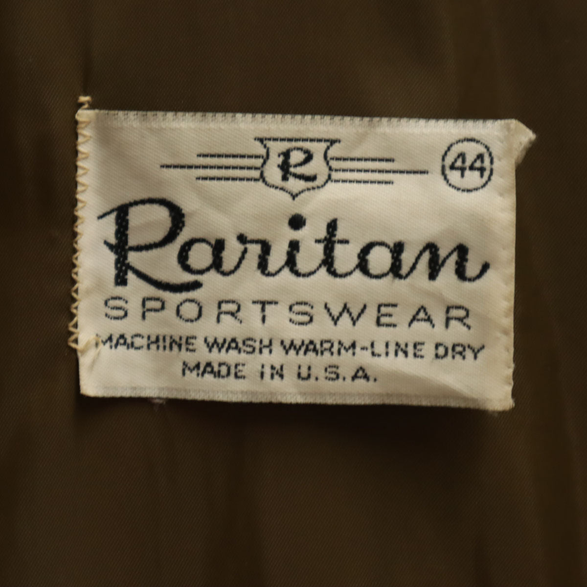 Ranitam 70s USA製 ヴィンテージ キルティングジャケット 44 オレンジブラウン メンズ