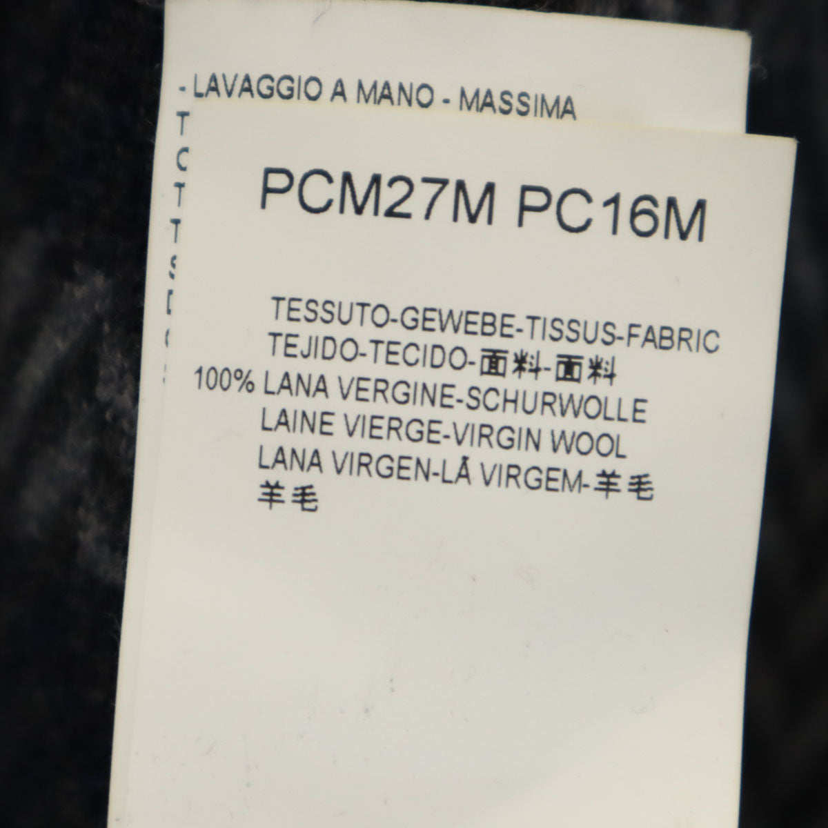ARMANI COLLEZIONI アルマーニ コレツィオーニ 長袖 セーター L ネイビーグレー ニット メンズ