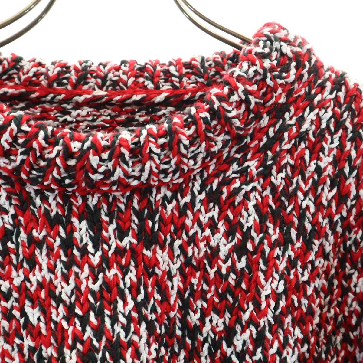 未使用 Maison Margiela メゾンマルジェラ ウールブレンド 長袖 メランジ セーター S レッド系 ニット レディース