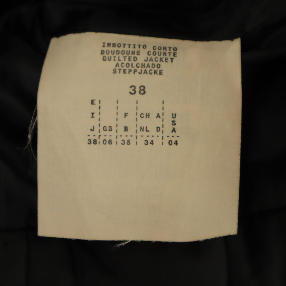 MAX&CO マックスアンドコー 中綿ジャケット 38 ブラック レディース