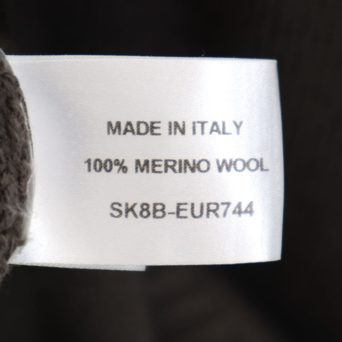 Dunhill ダンヒル イタリア製 長袖 Vネック セーター S チャコールブラウン ニット メンズ