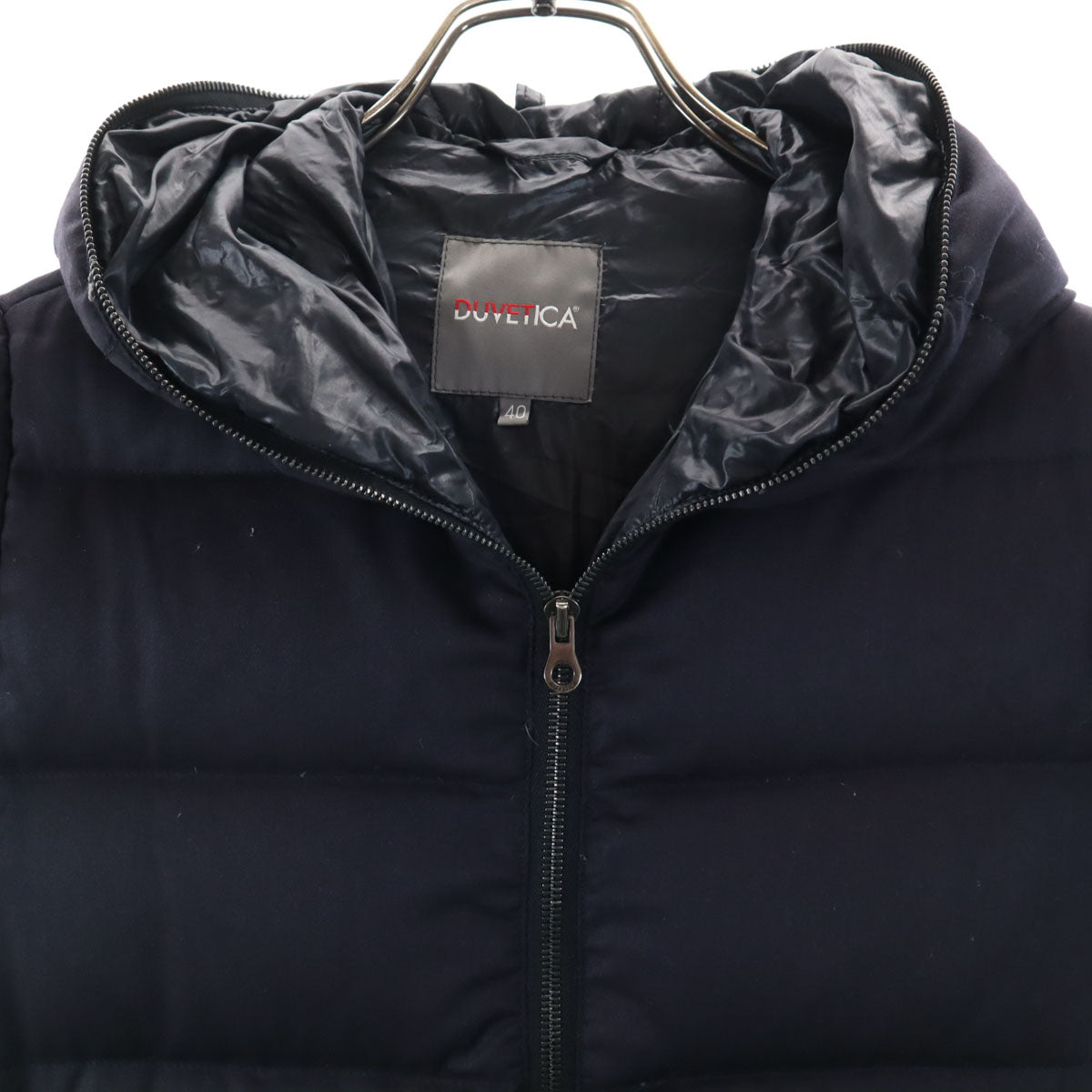 DUVETICA デュベティカ ダウンジャケット 40 ネイビー レディース