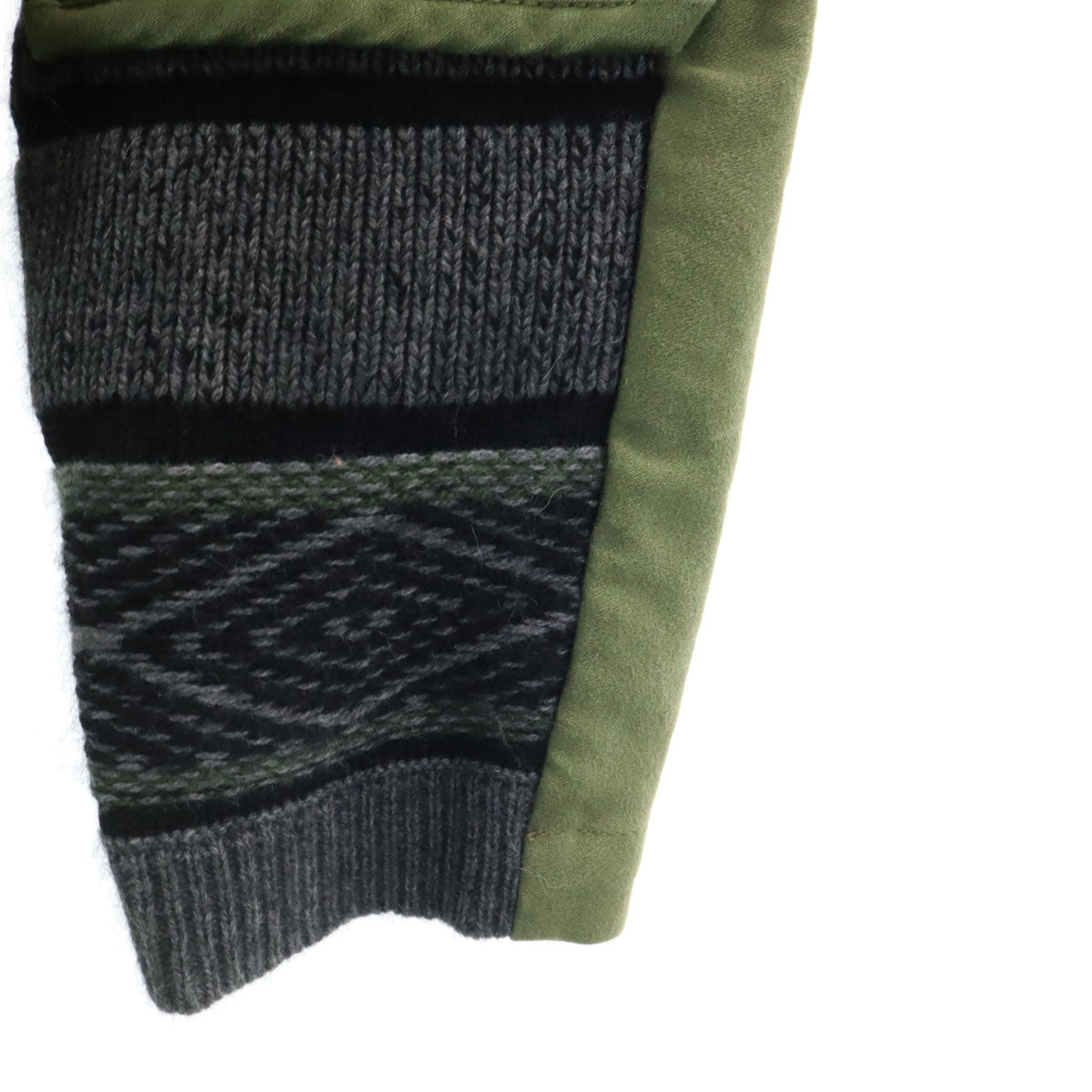 3.1 phillip lim スリーワンフィリップリム ニット切替 ミリタリージャケット XS カーキ メンズ