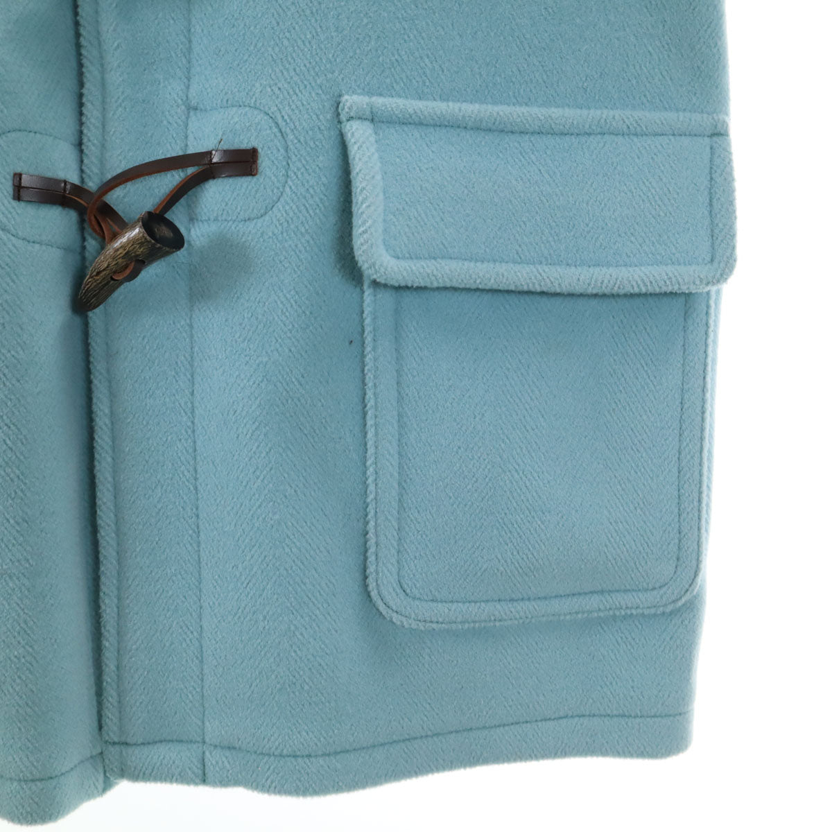 beautiful people ビューティフルピープル 日本製 ウール ダッフルコート 36 水色 レディース