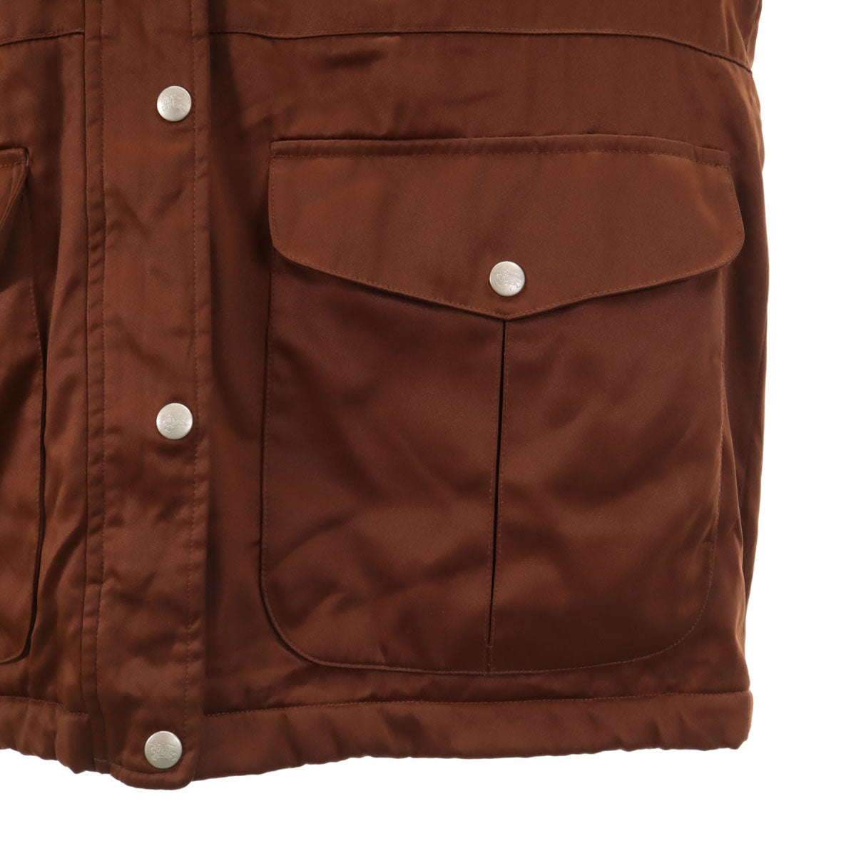 BURBERRY バーバリー ナイロンジャケット M ブラウン 裏フリース レディース