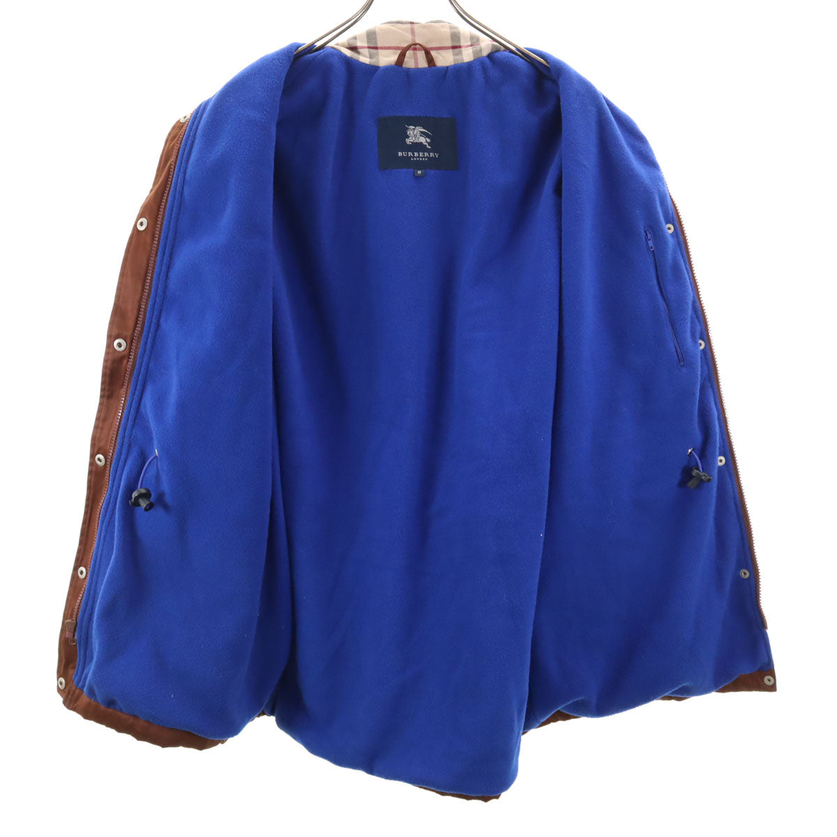 BURBERRY バーバリー ナイロンジャケット M ブラウン 裏フリース レディース