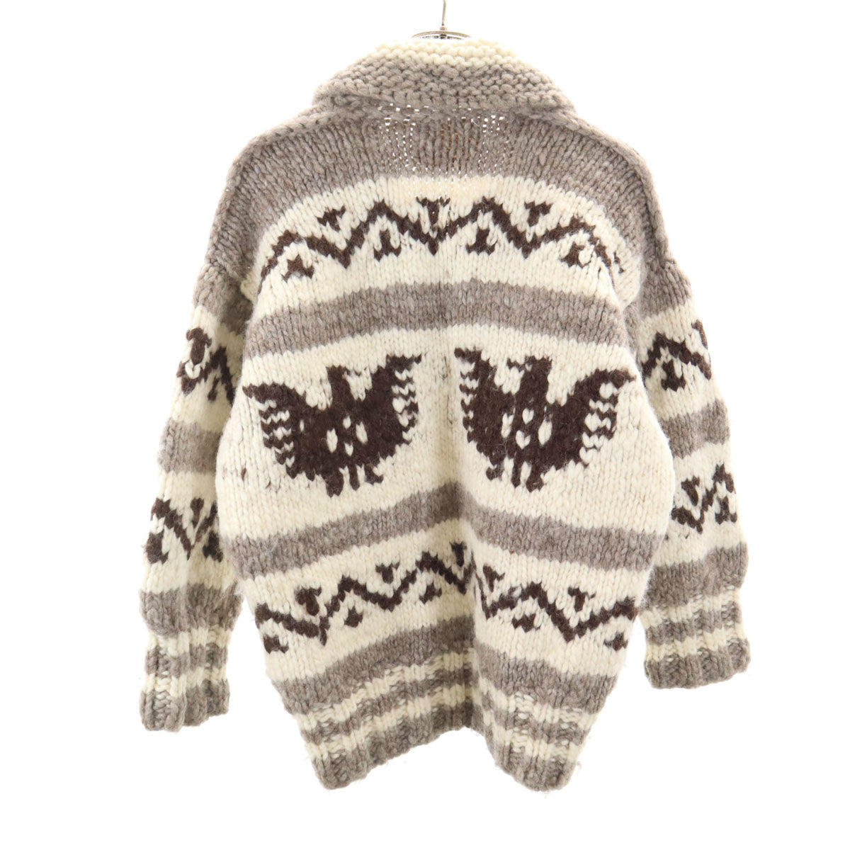 COWICHAN INDIAN 90s オールド カウチンジャケット グレー系 ニット メンズ