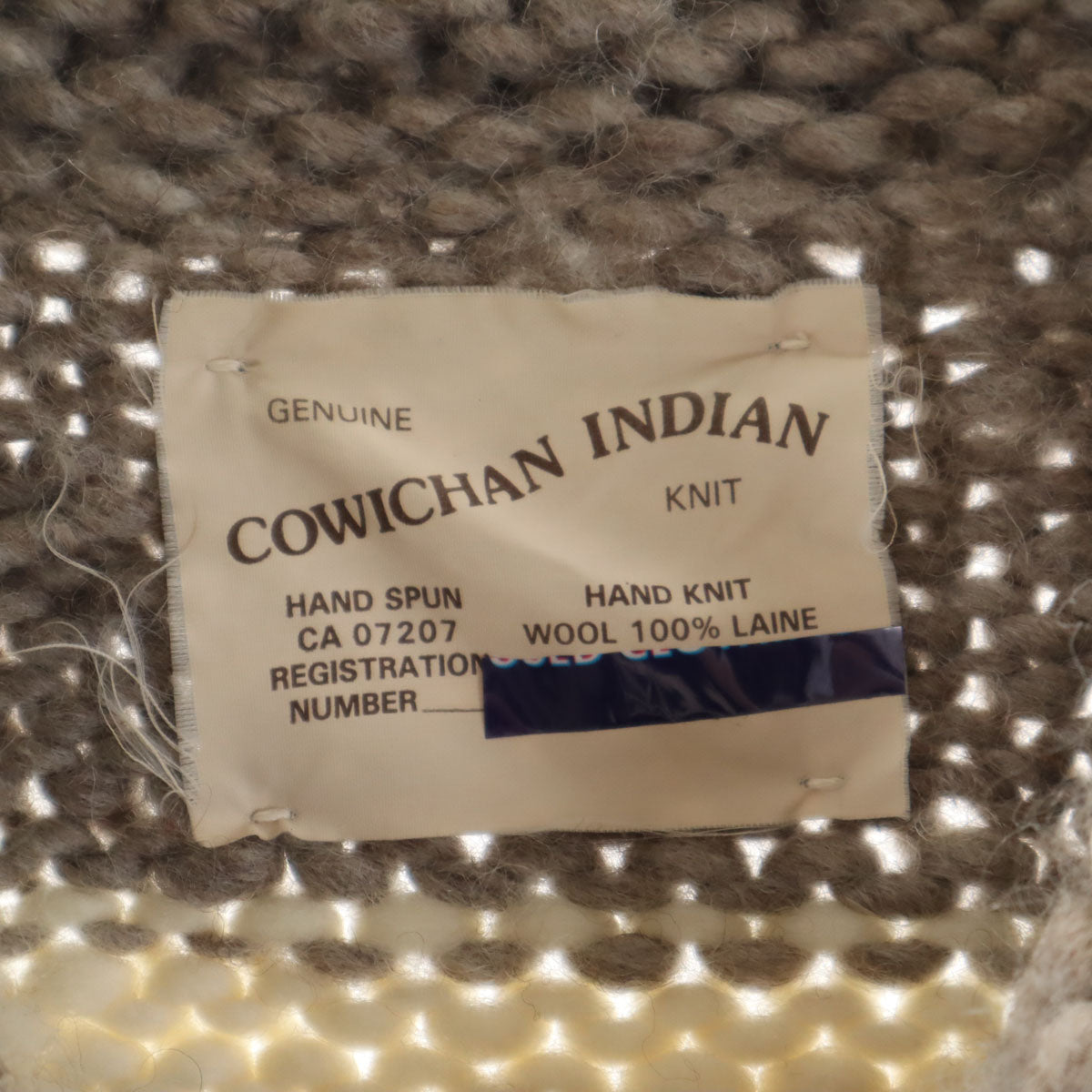 COWICHAN INDIAN 90s オールド カウチンジャケット グレー系 ニット メンズ